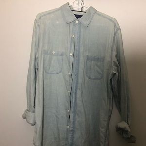Aeropostale Light Blue Men's Long Sleeve Shirt